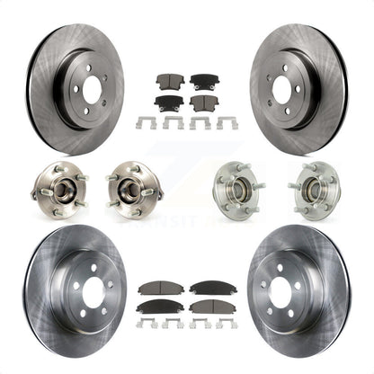 [Avant + Arrière] Kit d'ensemble roulement de roue et moyeu pour Dodge Chrysler 300 Charger Challenger KBB-119250 par Transit Auto