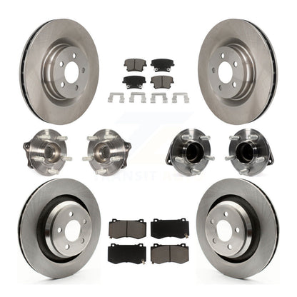 [Avant + Arrière] Kit d'ensemble roulement de roue et moyeu pour 2015 Dodge Charger R T Scat Pack avec RWD 6.4L KBB-119256