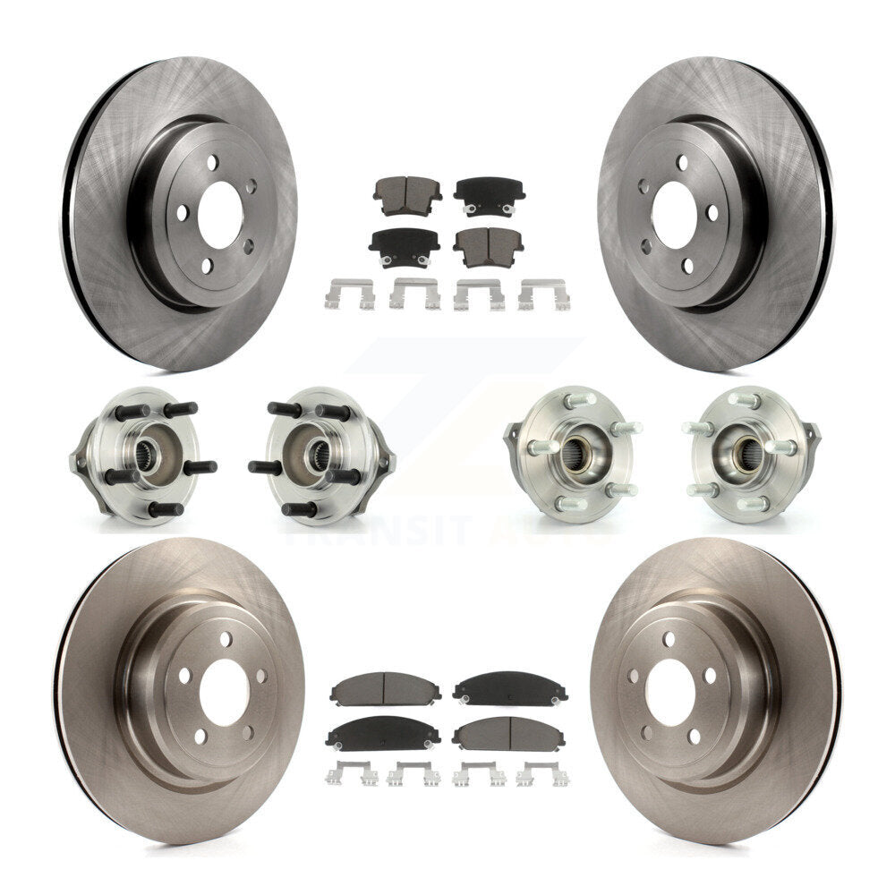 [Avant + Arrière] Kit d'ensemble roulement de roue et moyeu pour 2007-2008 Dodge Charger AWD avec 5.7L avec Police Package KBB-119265