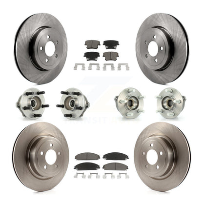 [Avant + Arrière] Kit d'ensemble roulement de roue et moyeu pour 2007-2008 Dodge Charger AWD avec 5.7L avec Police Package KBB-119265
