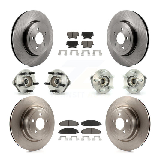 [Avant + Arrière] Kit d'ensemble roulement de roue et moyeu pour 2007-2008 Dodge Charger AWD avec 5.7L avec Police Package KBB-119265