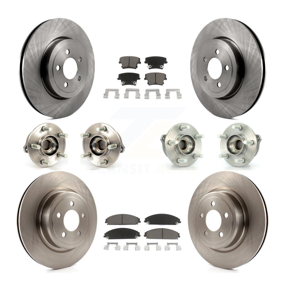 [Avant + Arrière] Kit d'ensemble roulement de roue et moyeu pour Dodge Charger AWD avec 5.7L avec Police Package KBB-119270