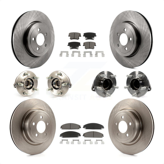 [Avant + Arrière] Kit d'ensemble roulement de roue et moyeu pour 2012-2013 Dodge Charger R T SE avec RWD 5.7L avec Police Package KBB-119271 par Transit Auto