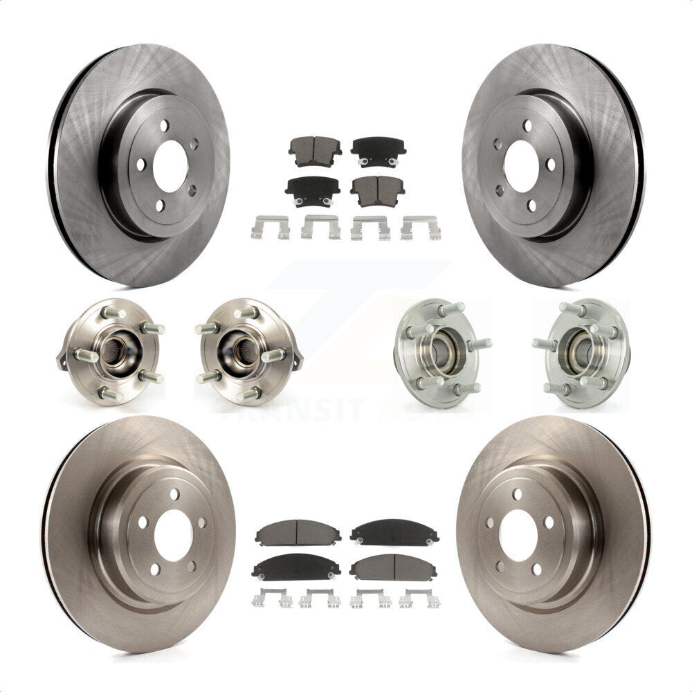 [Avant + Arrière] Kit d'ensemble roulement de roue et moyeu pour Dodge Charger avec Police Package KBB-119272 par Transit Auto