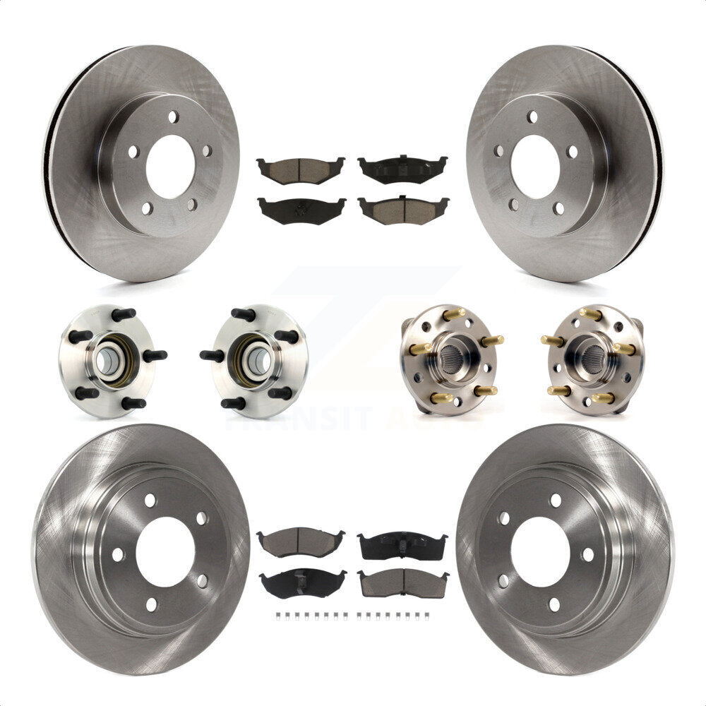 [Avant + Arrière] Kit d'ensemble roulement de roue et moyeu pour Chrysler Dodge Intrepid Concorde LHS Eagle Vision New Yorker KBB-119290 par Transit Auto