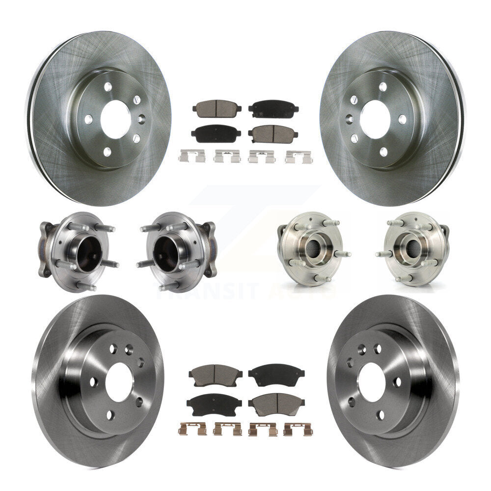 [Avant + Arrière] Kit d'ensemble roulement de roue et moyeu pour 2014-2015 Chevrolet Cruze GAS engine avec 16" Factory Wheels KBB-119292