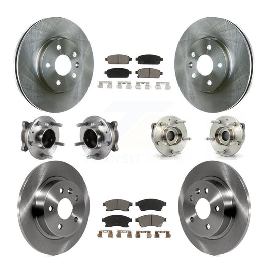 [Avant + Arrière] Kit d'ensemble roulement de roue et moyeu pour 2014-2015 Chevrolet Cruze GAS engine avec 16" Factory Wheels KBB-119292