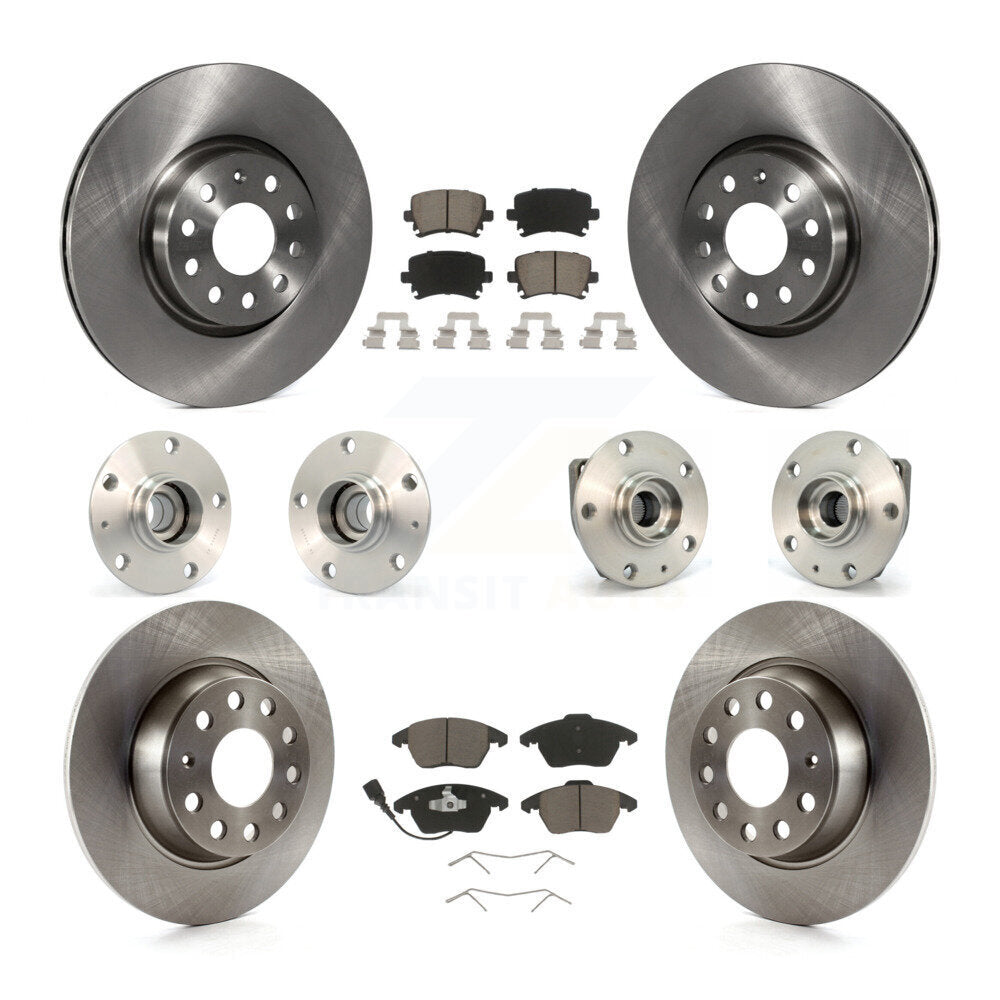 [Avant + Arrière] Kit d'ensemble roulement de roue et moyeu pour Volkswagen GTI Audi A3 KBB-119296