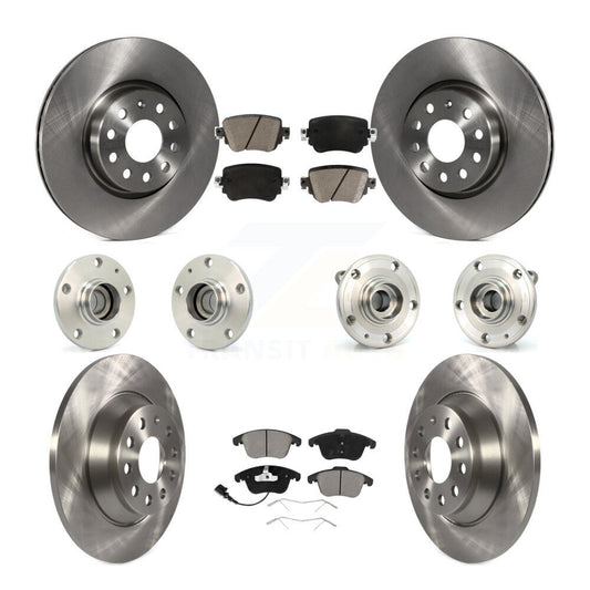 [Avant + Arrière] Kit d'ensemble roulement de roue et moyeu pour 2016-2018 Audi Q3 KBB-119302