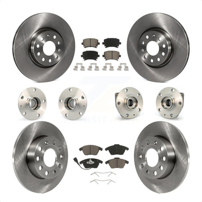 [Avant + Arrière] Kit d'ensemble roulement de roue et moyeu pour 2008 Audi A3 FWD From Chassis VIN #8P8057779 KBB-119304 par Transit Auto