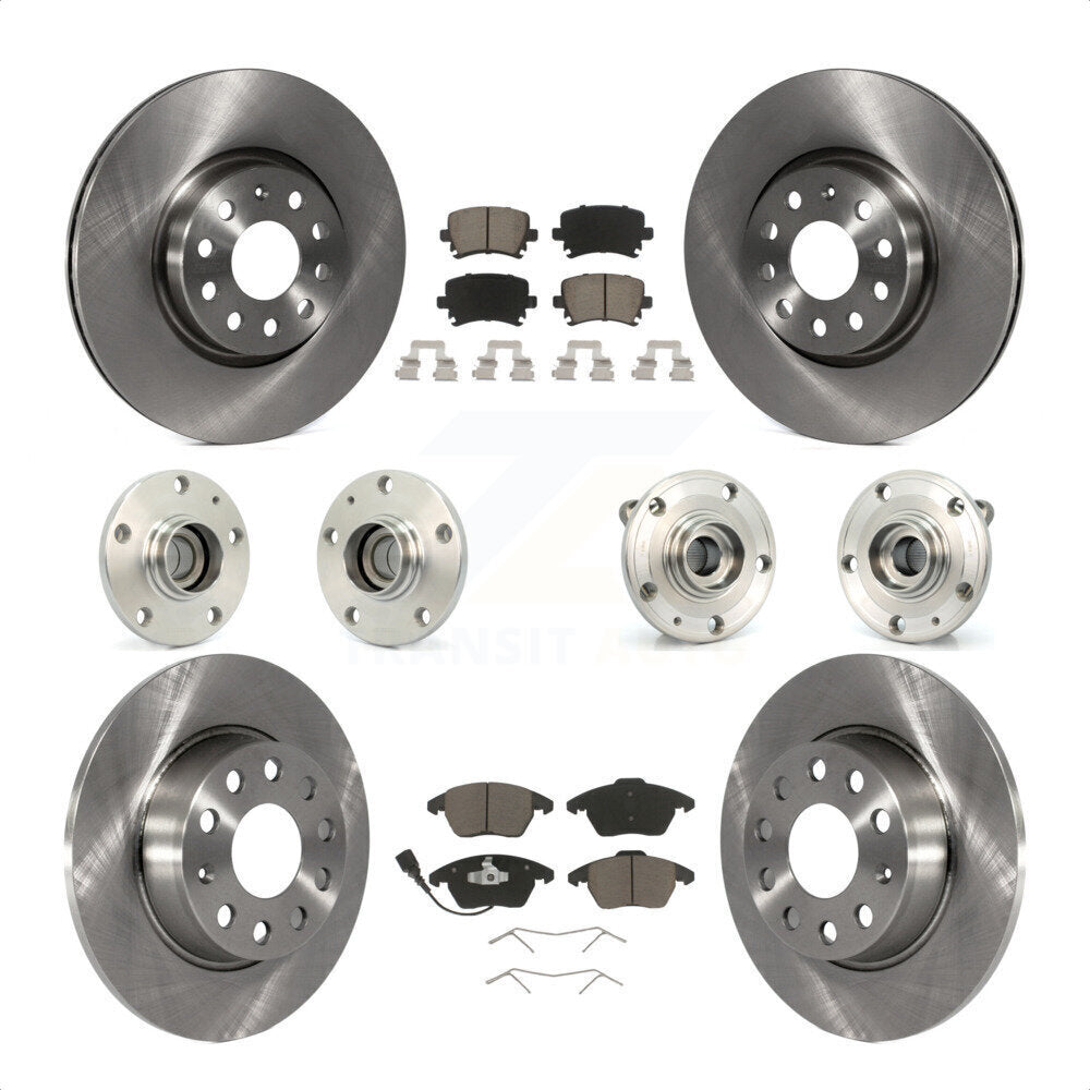 [Avant + Arrière] Kit d'ensemble roulement de roue et moyeu pour 2011 Volkswagen GTI avec 32mm bearing KBB-119305 par Transit Auto