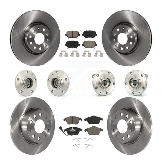 [Avant + Arrière] Kit d'ensemble roulement de roue et moyeu pour 2011 Volkswagen GTI avec 32mm bearing KBB-119305 par Transit Auto