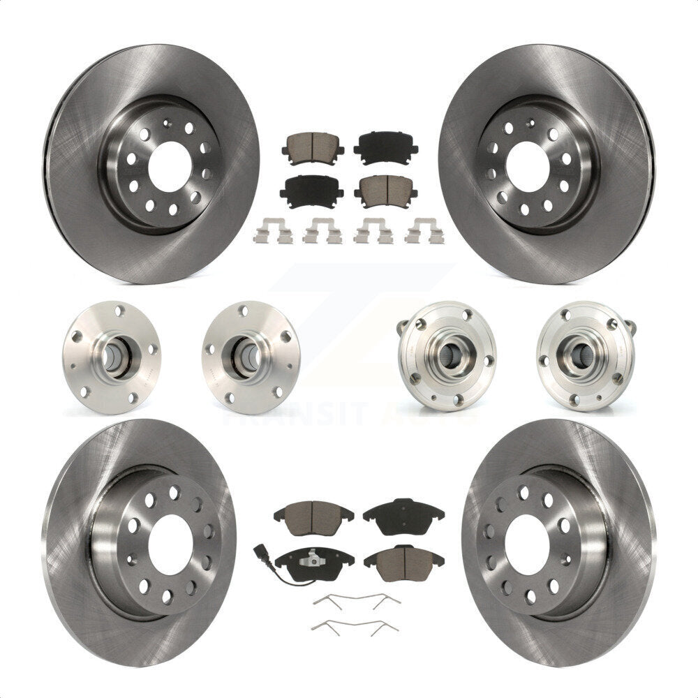 [Avant + Arrière] Kit d'ensemble roulement de roue et moyeu pour 2011 Volkswagen GTI avec 30mm bearing KBB-119306 par Transit Auto