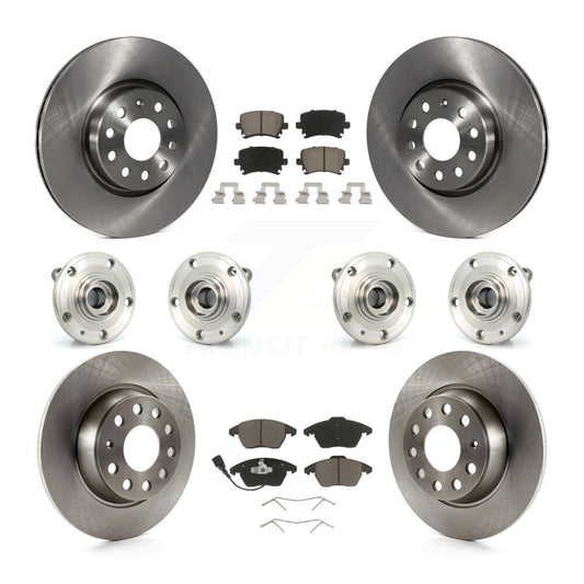 [Avant + Arrière] Kit d'ensemble roulement de roue et moyeu pour 2008 Audi A3 Quattro avec 286mm Diameter Rotor KBB-119308