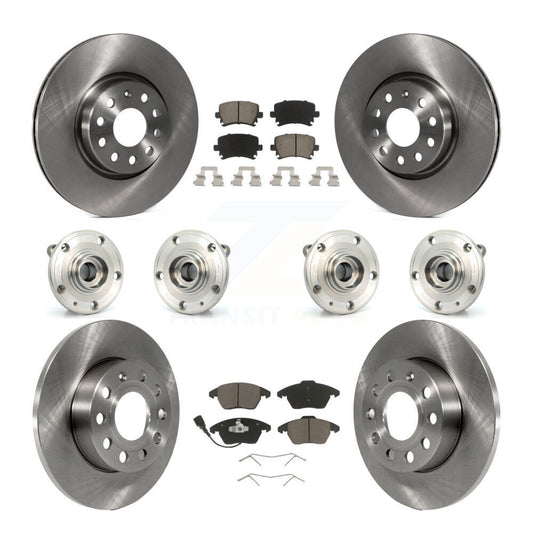 [Avant + Arrière] Kit d'ensemble roulement de roue et moyeu pour 2008 Audi A3 Quattro avec 260mm Diameter Rotor KBB-119309