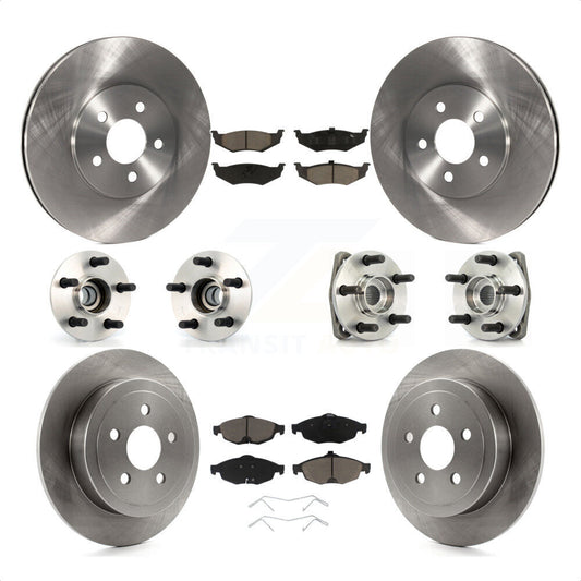 [Avant + Arrière] Kit d'ensemble roulement de roue et moyeu pour 2001-2004 Dodge Stratus Sedan avec Non-ABS KBB-119315 par Transit Auto