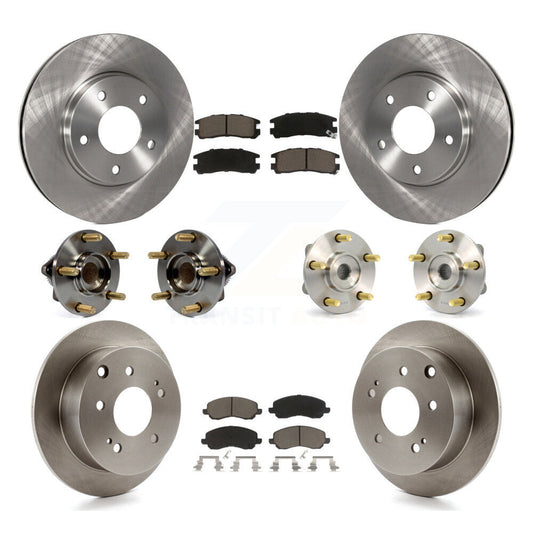 [Avant + Arrière] Kit d'ensemble roulement de roue et moyeu pour 2004-2006 Mitsubishi Galant 2.4L avec 4-Wheel ABS KBB-119316