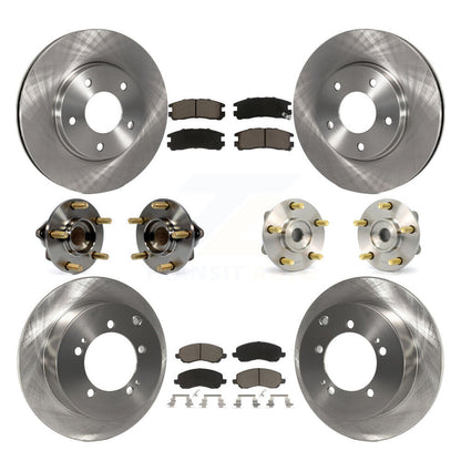 [Avant + Arrière] Kit d'ensemble roulement de roue et moyeu pour 2005 Mitsubishi Eclipse rear brakes avec 4-Wheel ABS KBB-119317