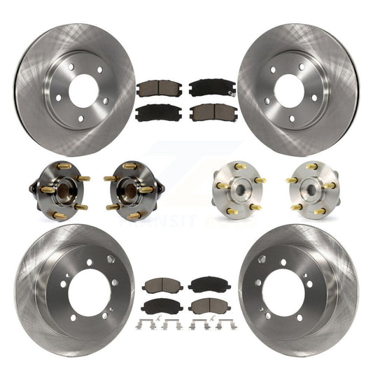 [Avant + Arrière] Kit d'ensemble roulement de roue et moyeu pour 2005 Mitsubishi Eclipse rear brakes avec 4-Wheel ABS KBB-119317