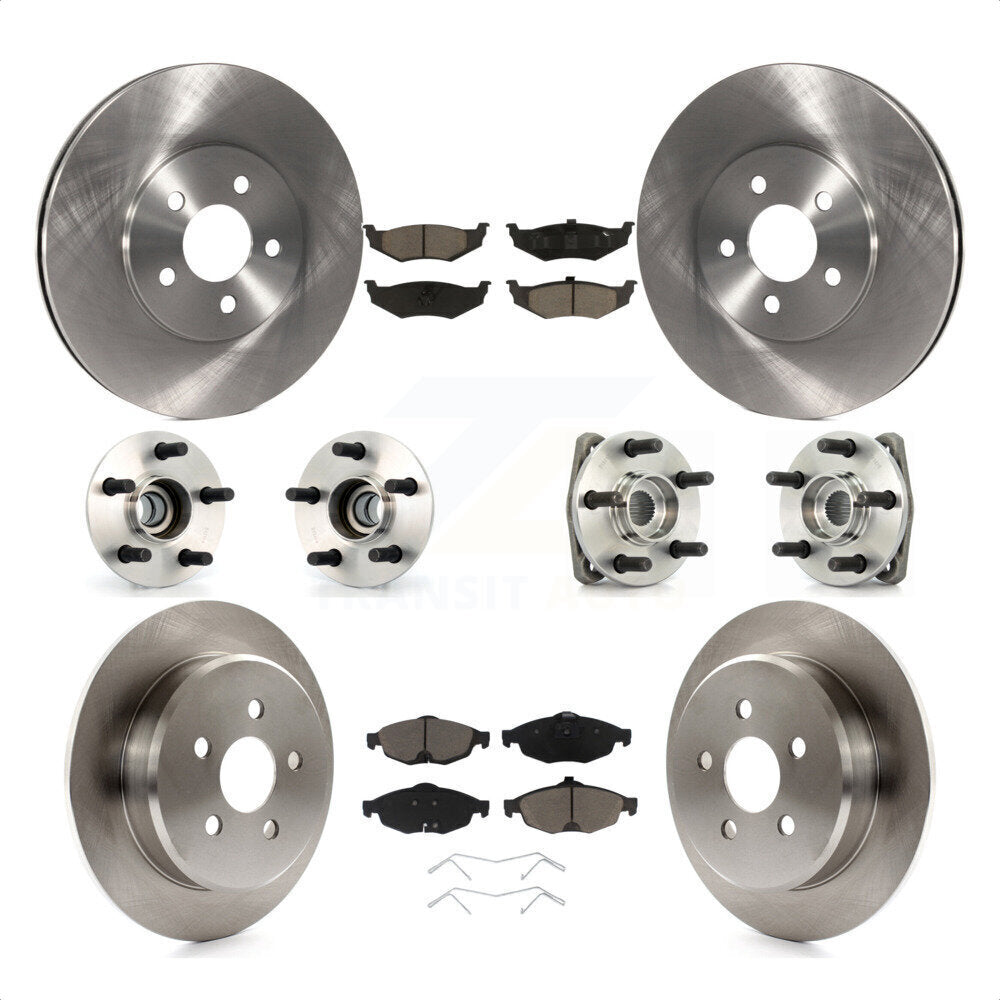 [Avant + Arrière] Kit d'ensemble roulement de roue et moyeu pour Dodge Stratus KBB-119319 par Transit Auto