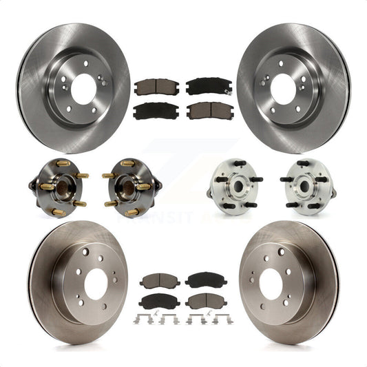 [Avant + Arrière] Kit d'ensemble roulement de roue et moyeu pour 2007 Mitsubishi Galant Ralliart avec 3.8L 4-Wheel ABS KBB-119321 par Transit Auto