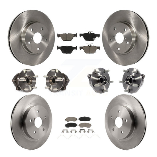 [Avant + Arrière] Kit d'ensemble roulement de roue et moyeu pour 2016-2019 Subaru Legacy 2.5L KBB-119323