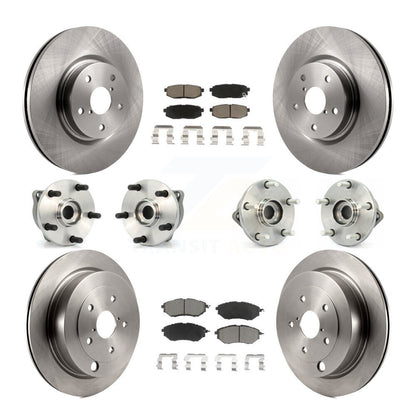 [Avant + Arrière] Kit d'ensemble roulement de roue et moyeu pour 2008-2014 Subaru Tribeca KBB-119324