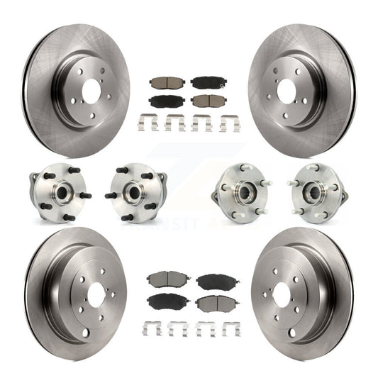 [Avant + Arrière] Kit d'ensemble roulement de roue et moyeu pour 2008-2014 Subaru Tribeca KBB-119324