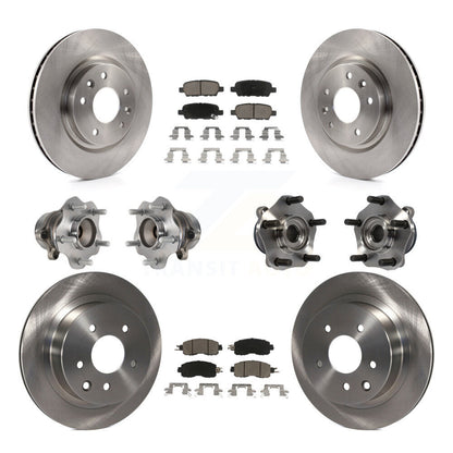 [Avant + Arrière] Kit d'ensemble roulement de roue et moyeu pour Nissan LEAF KBB-119326