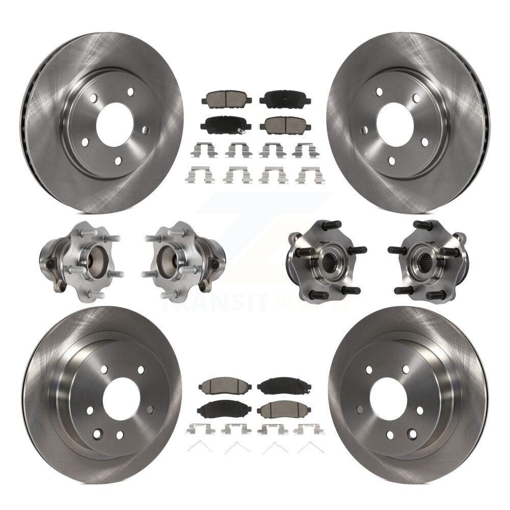 [Avant + Arrière] Kit d'ensemble roulement de roue et moyeu pour Nissan LEAF KBB-119327