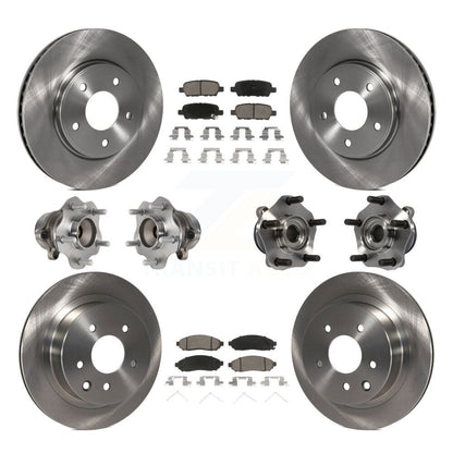 [Avant + Arrière] Kit d'ensemble roulement de roue et moyeu pour Nissan LEAF KBB-119327