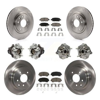 [Avant + Arrière] Kit d'ensemble roulement de roue et moyeu pour Nissan Rogue Sport Qashqai KBB-119329