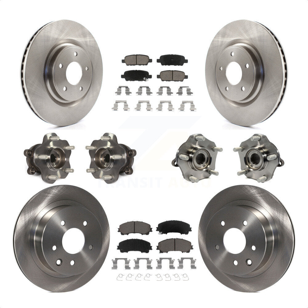 [Avant + Arrière] Kit d'ensemble roulement de roue et moyeu pour Nissan Rogue KBB-119330 par Transit Auto