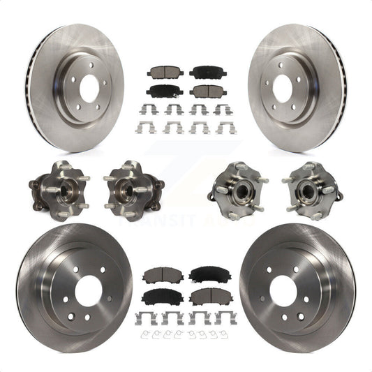 [Avant + Arrière] Kit d'ensemble roulement de roue et moyeu pour Nissan Rogue KBB-119330 par Transit Auto