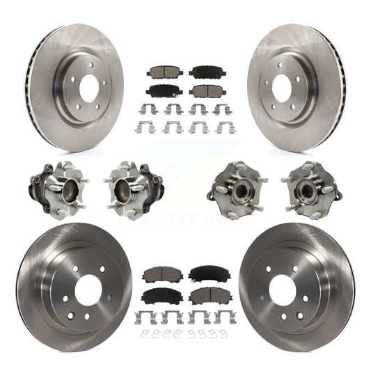 [Avant + Arrière] Kit d'ensemble roulement de roue et moyeu pour Nissan Rogue KBB-119331