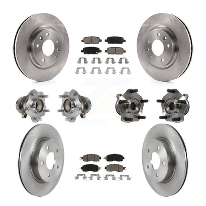 [Avant + Arrière] Kit d'ensemble roulement de roue et moyeu pour 2017 Nissan LEAF avec Electric Parking KBB-119332
