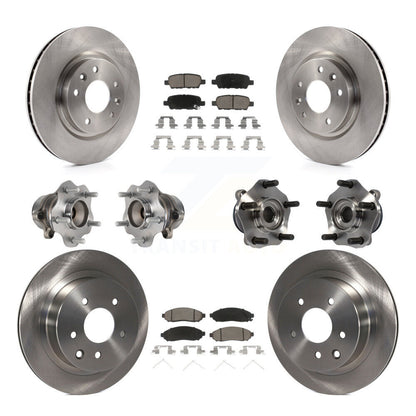 [Avant + Arrière] Kit d'ensemble roulement de roue et moyeu pour 2015 Nissan LEAF Vehicles Manufactured In Japan KBB-119333