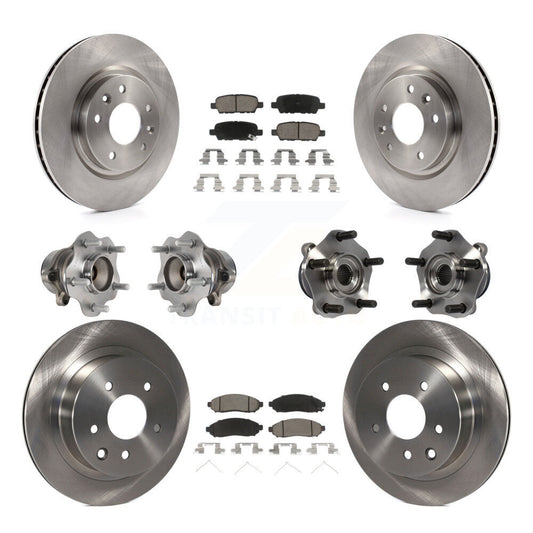 [Avant + Arrière] Kit d'ensemble roulement de roue et moyeu pour 2015 Nissan LEAF Vehicles Manufactured In Japan KBB-119333