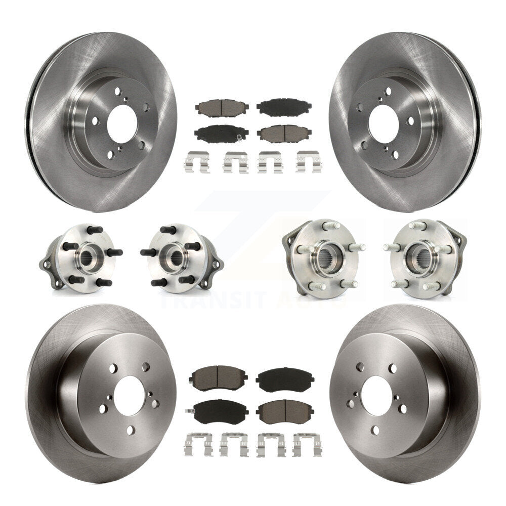 [Avant + Arrière] Kit d'ensemble roulement de roue et moyeu pour 2005 Subaru Legacy i Limited avec 277mm Diameter Rotor KBB-119336