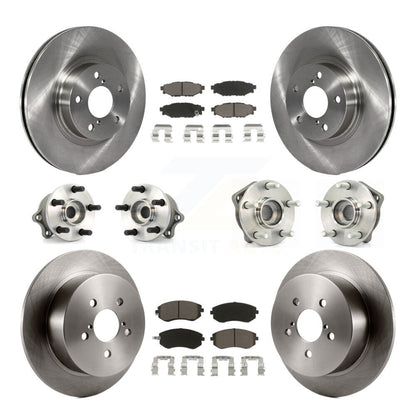 [Avant + Arrière] Kit d'ensemble roulement de roue et moyeu pour 2005 Subaru Legacy i Limited avec 277mm Diameter Rotor KBB-119336