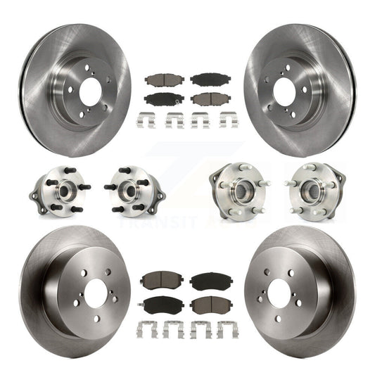 [Avant + Arrière] Kit d'ensemble roulement de roue et moyeu pour 2005 Subaru Legacy i Limited avec 277mm Diameter Rotor KBB-119336
