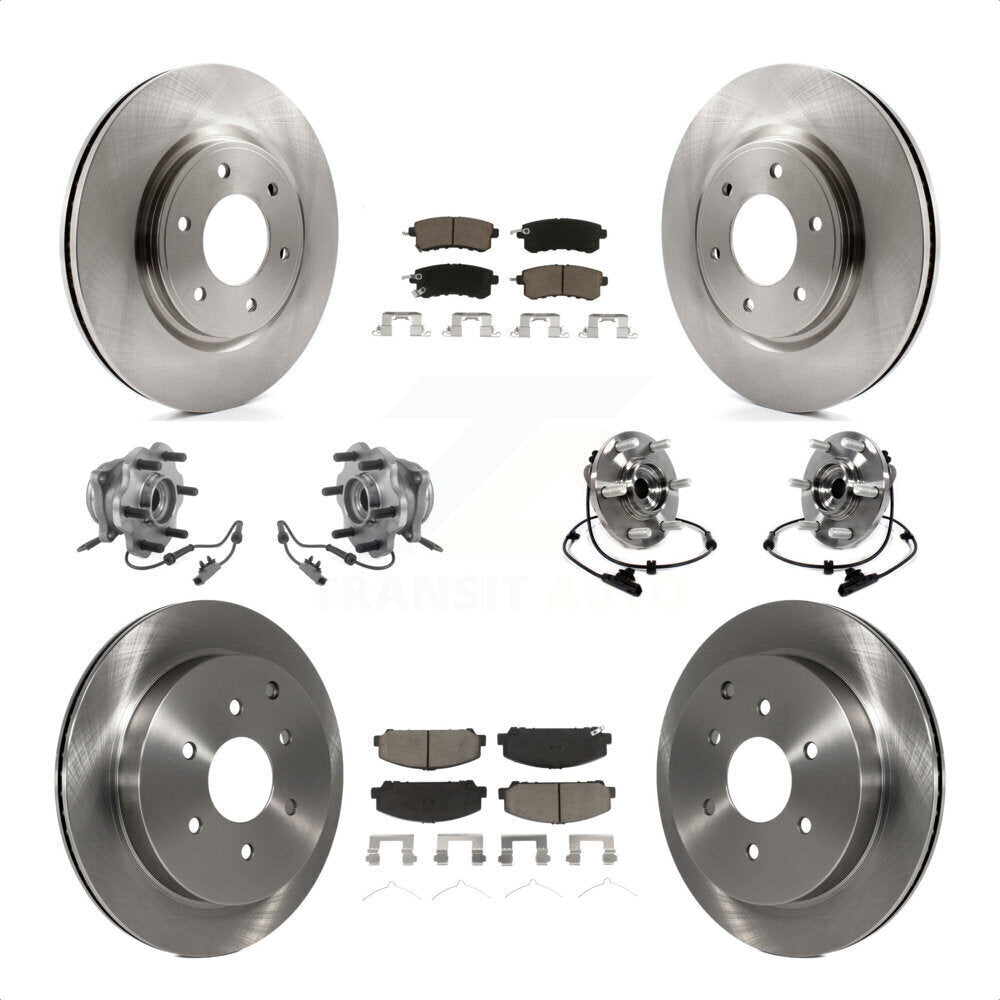 [Avant + Arrière] Kit d'ensemble roulement de roue et moyeu pour INFINITI Nissan Armada QX80 QX56 KBB-119339 par Transit Auto