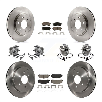 [Avant + Arrière] Kit d'ensemble roulement de roue et moyeu pour INFINITI Nissan Armada QX80 QX56 KBB-119339 par Transit Auto