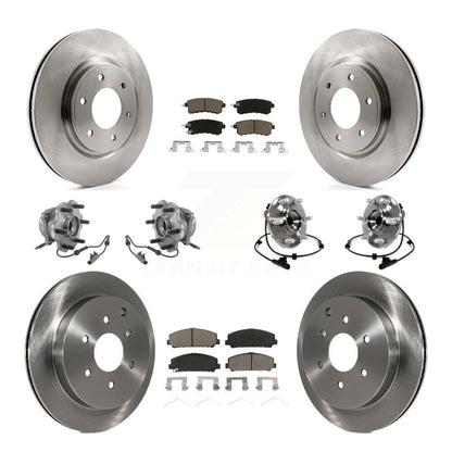 [Avant + Arrière] Kit d'ensemble roulement de roue et moyeu pour INFINITI Nissan Armada QX80 QX56 KBB-119339