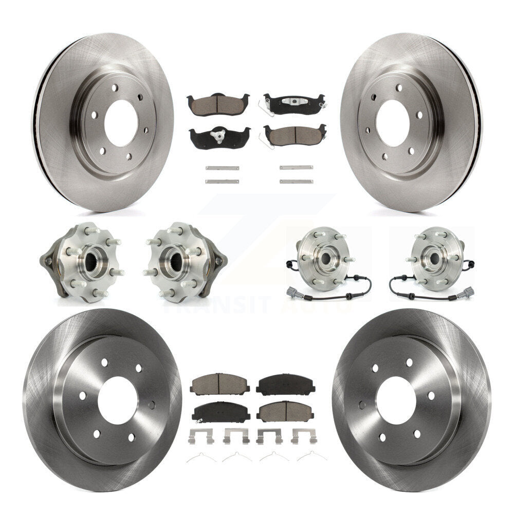 [Avant + Arrière] Kit d'ensemble roulement de roue et moyeu pour 2008 Nissan Armada AWD 4WD avec Internal ABS KBB-119342
