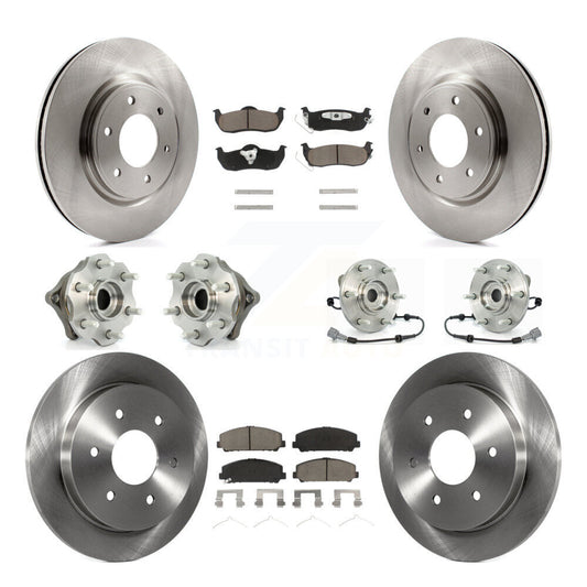 [Avant + Arrière] Kit d'ensemble roulement de roue et moyeu pour 2008 Nissan Armada AWD 4WD avec Internal ABS KBB-119342