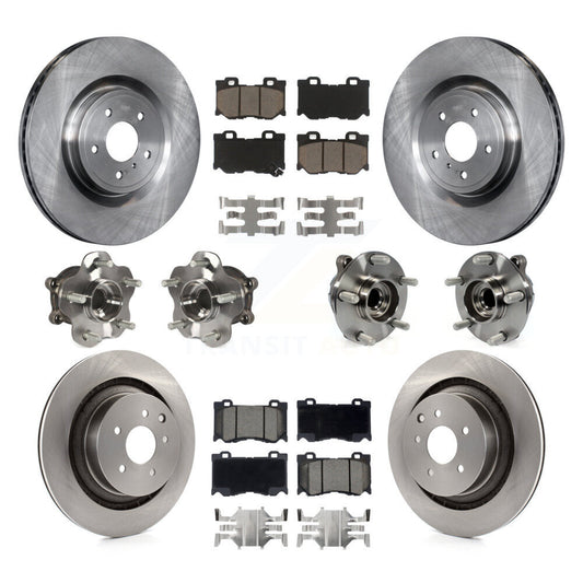 [Avant + Arrière] Kit d'ensemble roulement de roue et moyeu pour INFINITI G37 Nissan 370Z Q60 KBB-119344