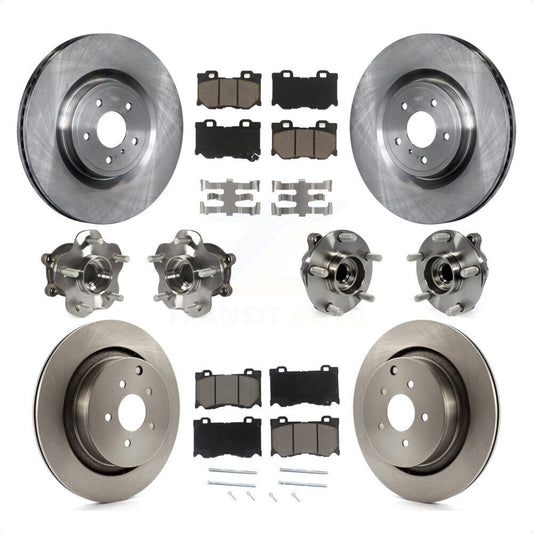 [Avant + Arrière] Kit d'ensemble roulement de roue et moyeu pour INFINITI Q50 M37 Q70 Q70L QX70 M56 KBB-119345 par Transit Auto