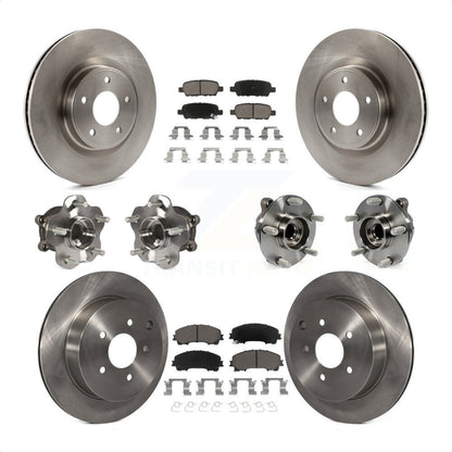 [Avant + Arrière] Kit d'ensemble roulement de roue et moyeu pour INFINITI Q50 Base Premium avec RWD KBB-119347 par Transit Auto