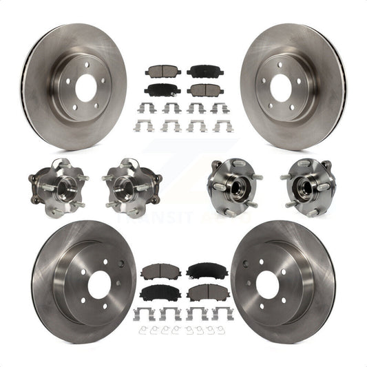 [Avant + Arrière] Kit d'ensemble roulement de roue et moyeu pour INFINITI Q50 Base Premium avec RWD KBB-119347 par Transit Auto